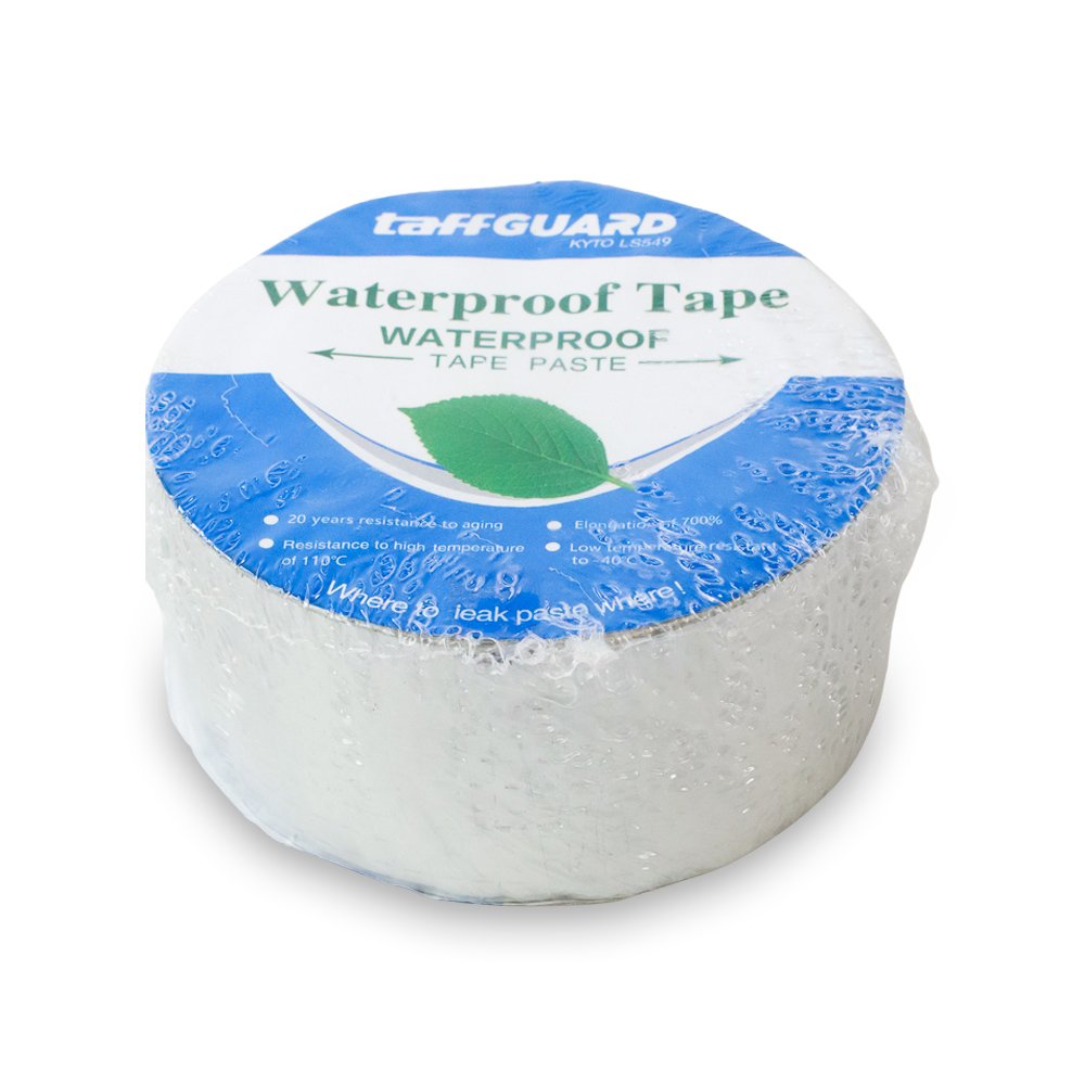 TaffGUARD KYTO LS549 Lakban Aluminium Foil Butyl Waterproof Anti Bocor 0.8mm 5cmx5M Tape Perekat Anti Air untuk Atap Seng Talang Pipa PVC Besi Retakan Semen Dinding Konstruksi Tahan Suhu Ekstrem - Gambar 12