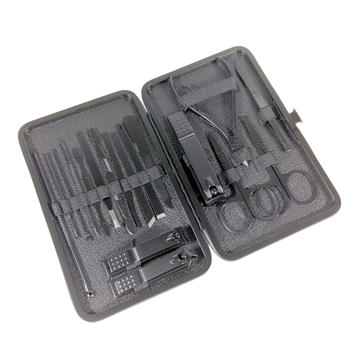 Biutte.co S0M020 1 Set Manicure Pedicure 18 PCS Stainless Steel Gunting Kuku Nail Clipper Kit Perawatan Kuku Tangan Kaki Wajah dengan Kotak Penyimpanan Praktis untuk Salon dan Perawatan di Rumah - Gambar 8