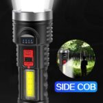 Senter LED Super Terang Senter Mini Senter LED Super Terang Jarak Jauh Senter Cob USB Senter COB Mini Senter COB LED Senter Tangan Cas Senter Tangan Baterai Senter Tangan Murah TaffLED Senter LED Waterproof USB Cree XPE+COB 7800 Lumens