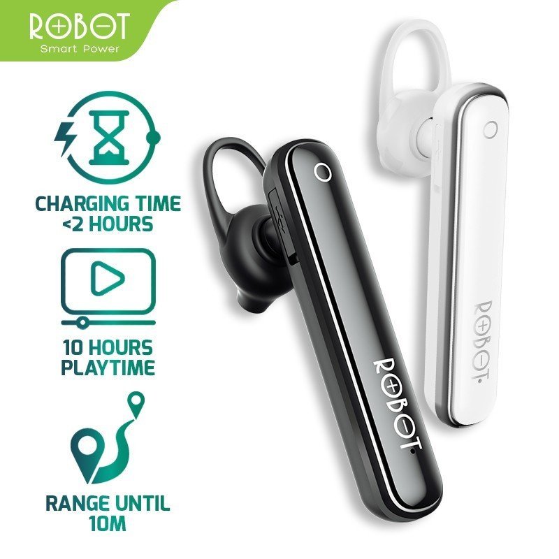 ROBOT Talk10 TWS Bluetooth Original Earphone Robot Talk 10 Headset Bluetooth 5.0 TWS Robot Talk10 Headset Wireless Android iPhone Headset TWS Mono Stereo Robot Talk 10 Earphone Bluetooth Murah - Gambar 2