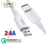 Kabel Luna Kabel Data Type C Luna Kabel Type C Fast Charging Kabel Data Tipe C Fast Charging Luna Cable Data Kabel Data USB Type C Fast Charging 2,4A QC 3.0 Original