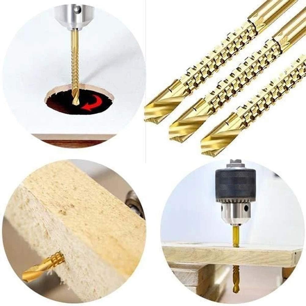 DEKO DW1369 Mata Bor Power Drill HSS Steel Titanium 6 PCS Set Drill Bit 3mm 4mm 5mm 6mm 6.5mm 8mm untuk Mesin Bor Kayu Plastik Besi Metal Tembok Pekerjaan Rumah Bengkel Multifungsi - Gambar 9