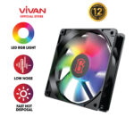 GCF100 Fan Gaming PC Fan Gaming LED PC Fan Gaming RGB Fan Gaming Gamen Case RGB Pc Original Kipas PC RGB Kipas PC LED Kipas CPU Kipas Komputer