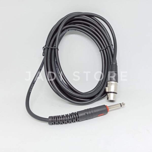 Kabel Mic Kabel Microphone Kabel Mik Kabel Mic Kabel Microphone Jack XLR Female To Jack Akai Jack 6.3 mm Kabel Microphone 5M 5 Meter Kabel Mikrofon Cable Microphone