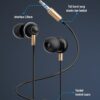 Headset Robot RE240S Dark Red Earphone Handsfree Wired Headset Earphone High Headset Gaming Headset Bass Headset Robot Original Headset Kabel Robot RE 240S Headset Earphone ROBOT RE240S Sound Quality With Smart Control - Gambar 3