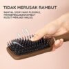 Sisir Rambut Salon SAMONO SHB611 Sisir Rambut Wanita Anti Kusut Samono Hair Brush Sisir Blow Brown Airbag Comb SHB611 - Gambar 4