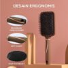 Sisir Rambut Salon SAMONO SHB611 Sisir Rambut Wanita Anti Kusut Samono Hair Brush Sisir Blow Brown Airbag Comb SHB611 - Gambar 2