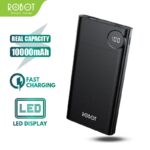 Powerbank ROBOT RT190 10000mAh Dual Input Type C & Micro 9 Smart Protection Ori Original 10000 mAh Fast Charging 10.000 mAh Garansi Resmi Murah