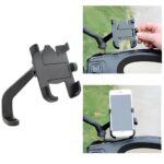Holder HP Spion Motor Aluminium Phone Holder Motor di Spion Full Aluminium Beat Gojek Grab Ojek Online Dudukan Motor Spion Bahan Aluminium Pegangan Penahan Hp Ojol Anti Karat Kuat Besi