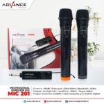 Microphone Wireless Advance MIC-201 Mic Mikrofon Wireless Karaoke Double UHP Ori MIC201 Mic 201 Mikrofon Profesional Karaoke Duet Tanpa Kabel