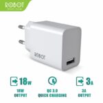 Kepala Charger Robot RT-F1 Batok Charger Adaptor Charger Fast Charger Quick Charge 3A Original Fast Charging Charger Input USB A 18W 3A QC3.0 Fast Quick Charge