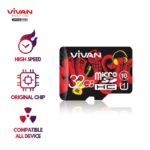 Micro SD Vivan V32U10 32GB Class 10 Micro SD TF Card Black + Red Micro SD 32gb Original Class 10 Kartu Memori Memory Vivan 32 GB Android
