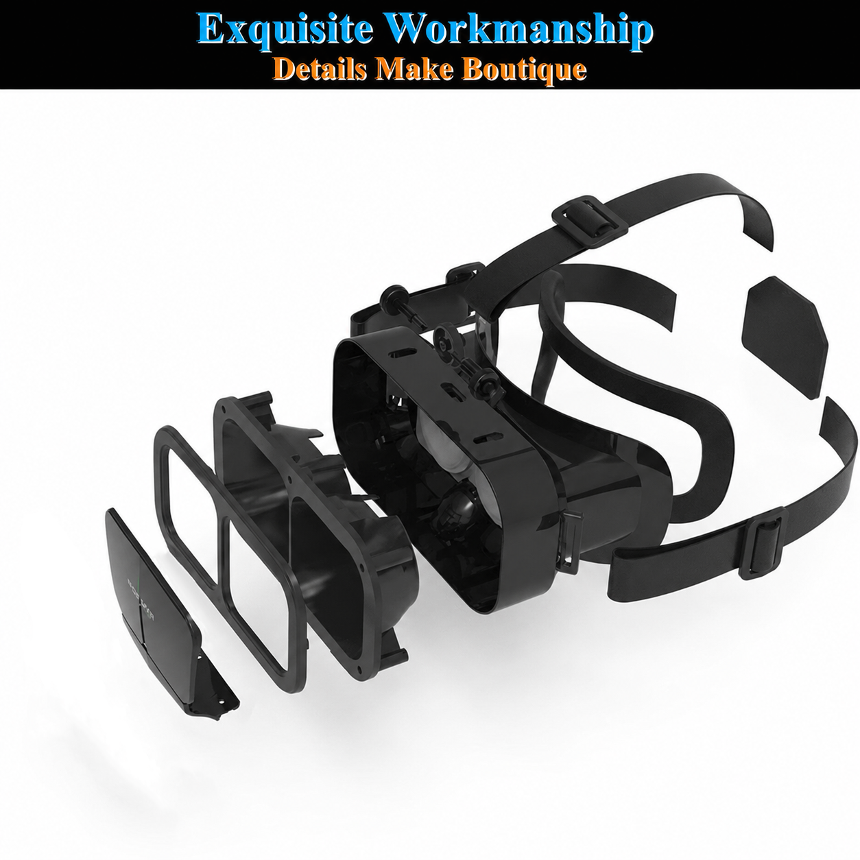 Shinecon G10 VR Box IMAX Giant Screen Virtual Reality Glasses 3D VR Headset untuk Smartphone 4.7-7 Inch, Lensa Bulat Adjustable, Headband Nyaman, Material ABS, Mendukung Pengguna Kacamata untuk Menonton Konten 3D - Gambar 5