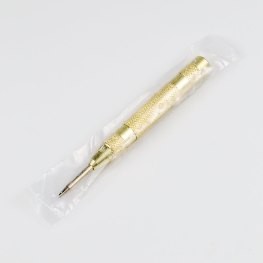 Taffware Automatic Center Punch Penanda Titik Bor Otomatis Alat Penitik Lubang Mata Bor Spring Punch untuk Pengeboran Presisi DIY Pertukangan Bengkel Material Knurled Steel Panjang 126mm - Gambar 10