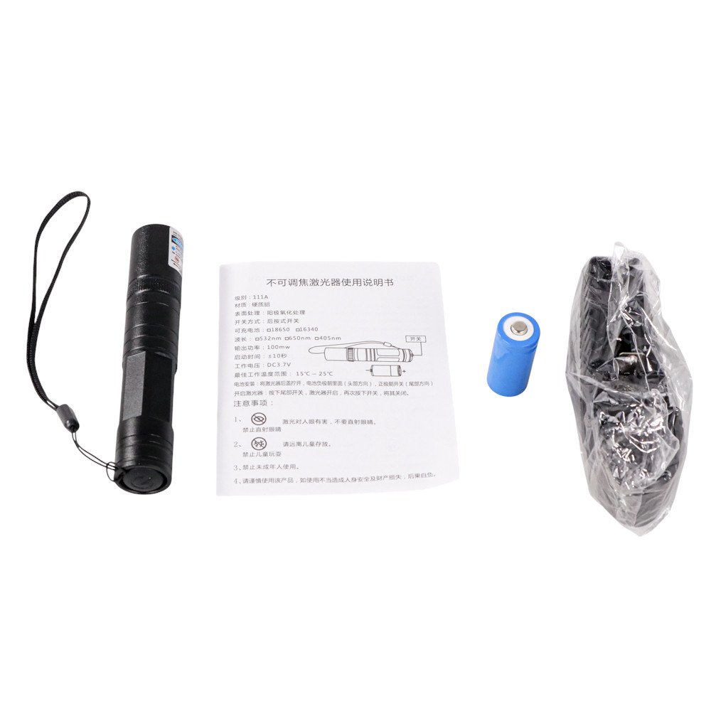 UltraLaser Laser Pointer Ungu 5mW 405nm JD-850 Penunjuk Presentasi Purple Beam Laser UV Ultraviolet Jarak Jauh hingga 200 Meter Bodi Aluminium dengan Baterai 16340 dan Charger untuk Meeting Outdoor - Gambar 9