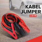 OTOHEROES D800 Kabel Jumper Aki Mobil 2.8M Pure Copper 800A - Alat Starter Pancing Accu Darurat Kapasitas Mesin di Bawah 2000cc Material Tembaga Murni 2mm Hantaran Arus Stabil Kuat dan Aman Solusi Emergency Mobil Mogok Kualitas Premium