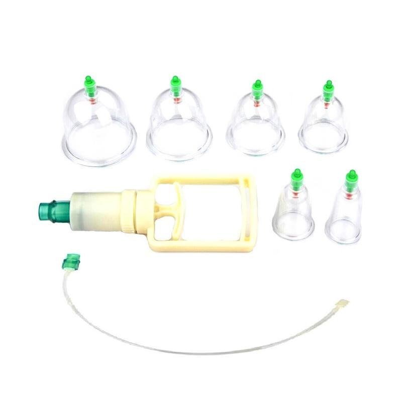 Kop Angin Bekam 6in1 Kop Angin 6PCS Kualitas Set Alat Bekam Vacuum Cup 6 Ukuran dengan Pompa Manual Praktis untuk Kop Angin Relaksasi Tubuh Mengurangi Rasa Pegal dan Tidak Enak Badan Tanpa Api untuk di Rumah - Gambar 4
