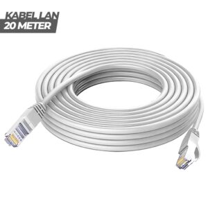 Kabel LAN UTP CAT5e RJ45 20 Meter Ethernet Network Cable untuk Router PC Laptop - Gambar 3