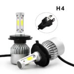 H4 Car Light Lampu Mobil LED COB Headlight 8000LM S2 Chip 2 PCS