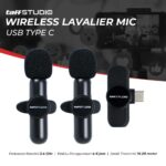 Double Type C G10 Microphone Wireless Clip On Iphone Youtuber Mic Clip On Bluetooth Tanpa Kabel Type C 2.4G Youpin Microphone Bluetooth Clear Sound Record Podcast