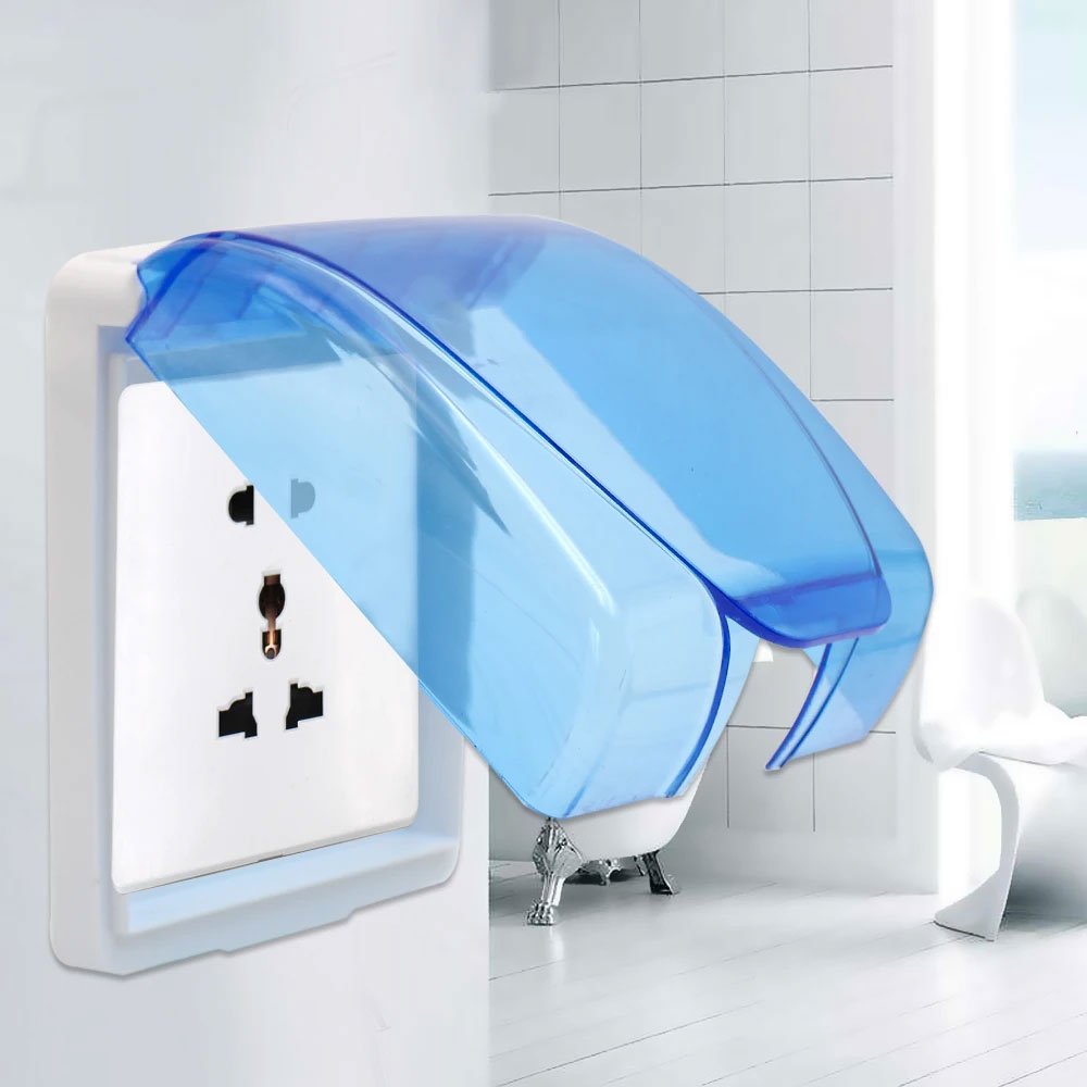 TaffHOME Cover Stop Kontak Dinding Type 86 S126 Blue Penutup Pengaman Listrik Anti Air untuk Rumah, Melindungi dari Debu Kotoran dan Cipratan, Cocok untuk Stop Kontak hingga 86mm, Plastik Padat, Buka 45° - Gambar 9