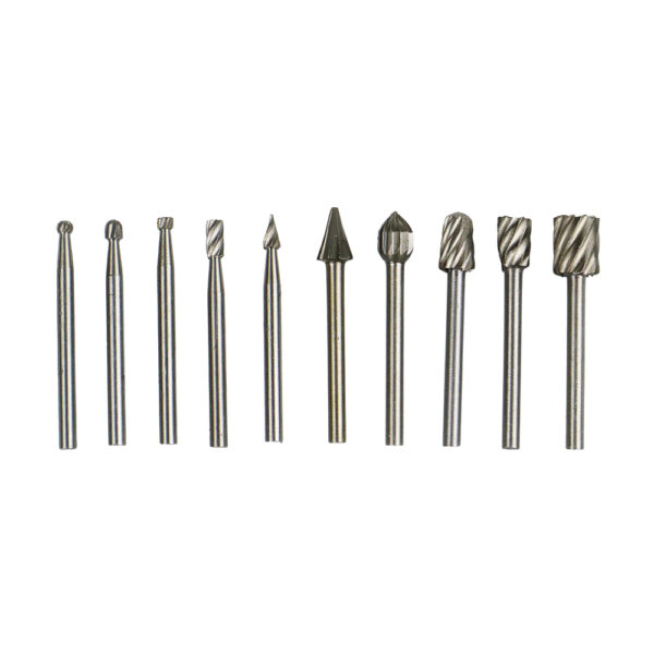 Mata Bor Tuner Tunner Cuner Cunner Porting Kikis Besi Grafir Set Mata Bor Tungsten Carbide Cone Spiral Bor Tuner Craft Ukir Kikir Kayu Bits 10 PCS - Gambar 6