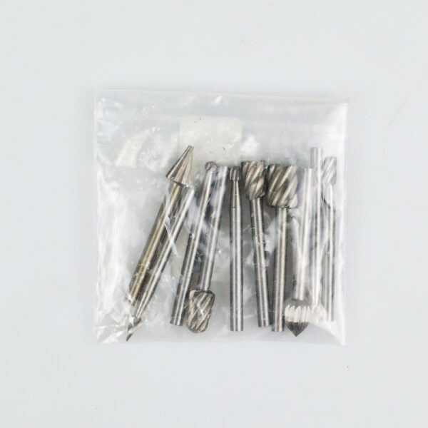 Mata Bor Tuner Tunner Cuner Cunner Porting Kikis Besi Grafir Set Mata Bor Tungsten Carbide Cone Spiral Bor Tuner Craft Ukir Kikir Kayu Bits 10 PCS - Gambar 7