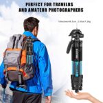 BIRU ZOMEI Q111 Tripod DSLR Professional Tripod DSLR Canon Tripod DSLR dan HP Murah Tripod Kamera DSLR Mirrorless Tripod Fotografi Photography Camera Content Creator ZOMEI Professional DSLR Tripod & Pan Head - Q111