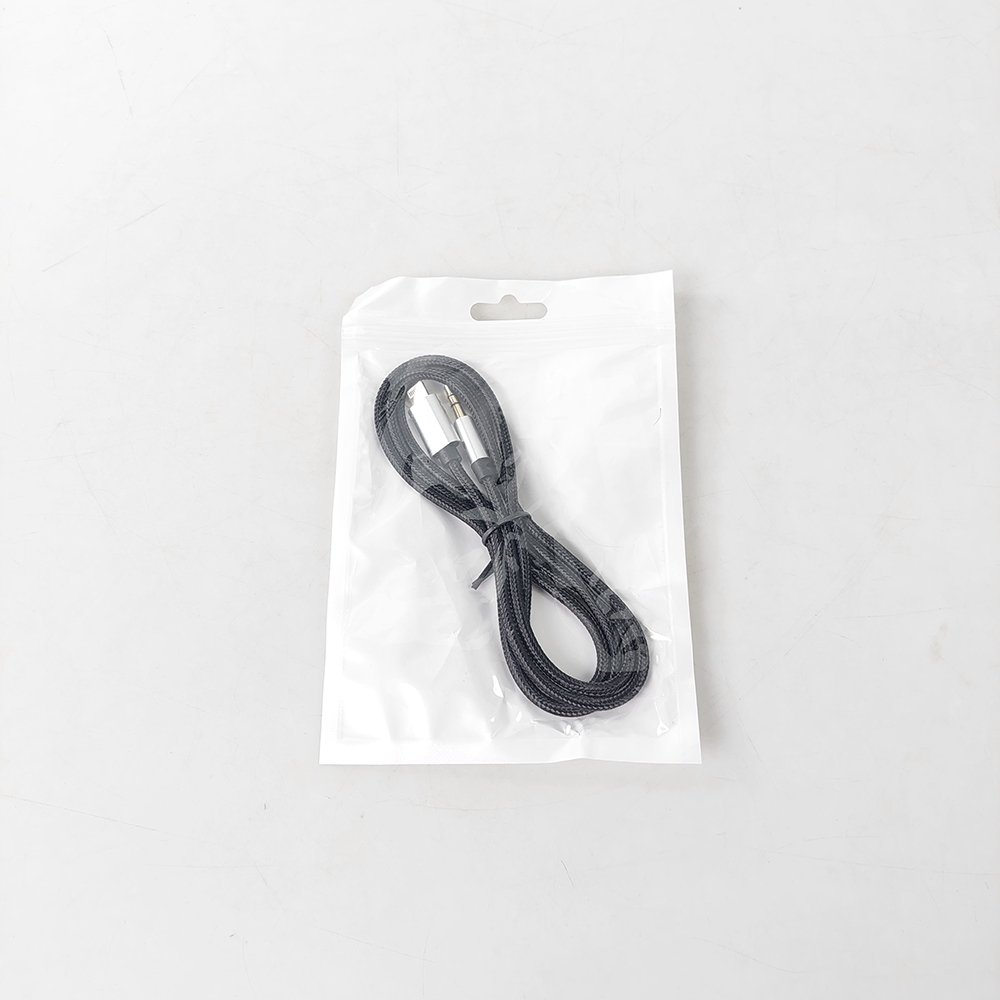 ChicRain VW-1 Kabel Audio Lightning to AUX 3.5mm 1M iPhone HiFi Stereo Male to Male Kabel iPhone ke Speaker Headphone Audio Mobil Stable Signal Nilon Braided Tembaga untuk iPhone iPad iOS 14+ Black Silver - Gambar 10