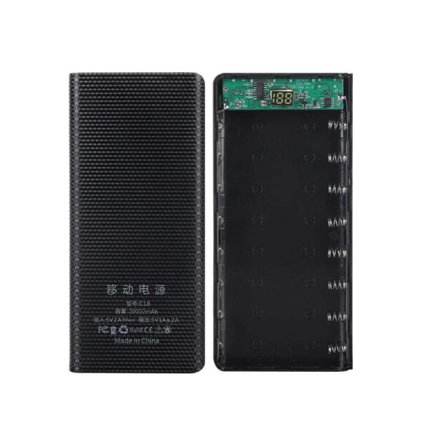 Casing Powerbank 8 Port Input Type C Micro USB DIY Power Bank Case USB Type C 8 x 18650 2 Port - Gambar 6