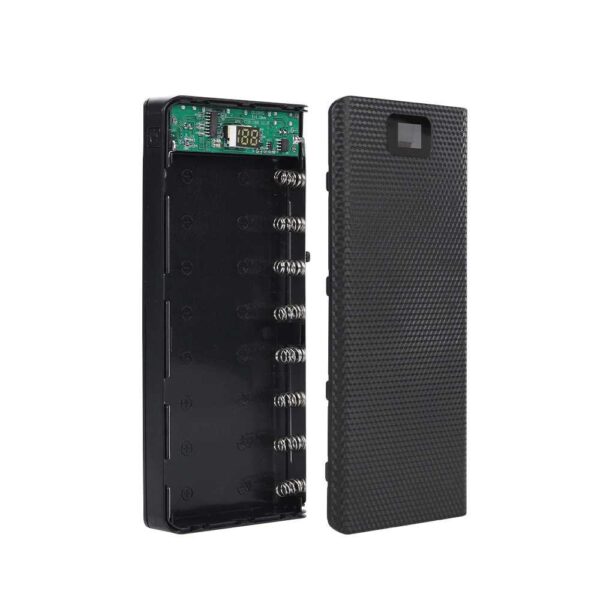 Casing Powerbank 8 Port Input Type C Micro USB DIY Power Bank Case USB Type C 8 x 18650 2 Port - Gambar 4