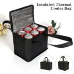 21 x 14 x 17 TaffHOME Tas Pendingin Makanan Cooler Bag Thermal Insulated Bag - S1524 Tas Pendingin Makanan Besar Portable Lunch Box Bag Tas Penyimpanan Bekal Minuman Dingin Panas Cooler Bag Lipat Anti Bocor Tas Thermal Piknik Kantor Sekolah Traveling Outdoor