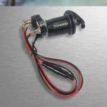 OTOHEROES Y451 Charger HP Motor Dual Port USB A 15W 4.2A 12-24V Waterproof Black dengan LED Display Voltmeter Charger USB Motor 2 Port Pengisi Daya Smartphone Anti Air Charger Aki Motor untuk Perjalanan - Gambar 14