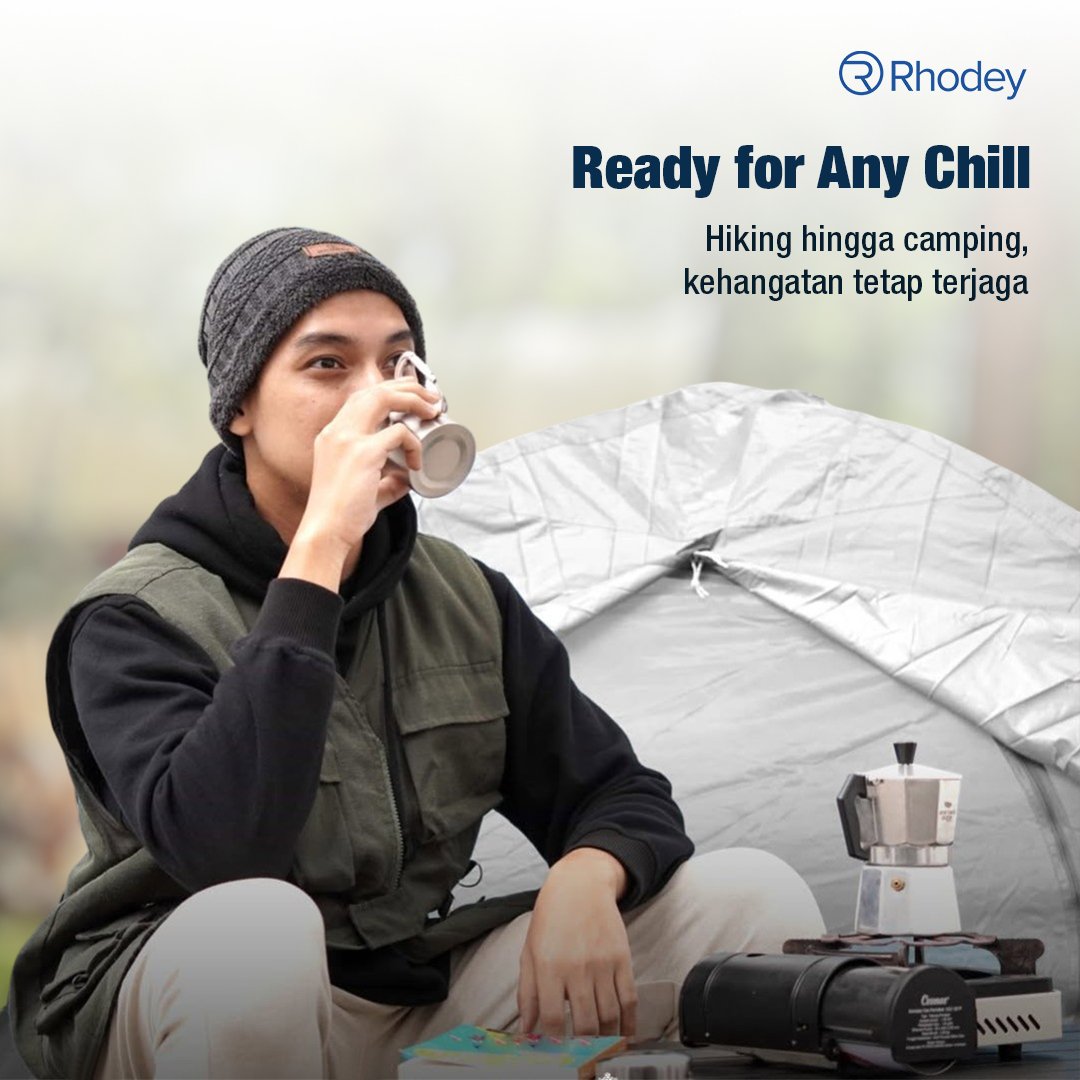 Rhodey Topi Kupluk Rajut R54 Pria Wanita Unisex Beanie Hat Winter Poliester Hangat untuk Musim Dingin Gunung Camping Outdoor Adventure Diameter 56-65cm Tinggi 24cm Nyaman Dipakai Sehari-hari - Gambar 7