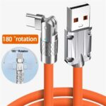 Kabel Data Rotate 180 Kabel Data Gaming Kabel Data Multifungsi Fast Charging Rotatable 10V/6A 1M  Kabel Charger Type C Fast Charging Kabel Data Rotasi Rotatif Type C Android