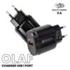 Kepala Charger Fast Charger Kepala Charger Quick Charger 3.0 Qualcomm Batok Charger Kepala Cas Ces Android 1 OLAF Charger USB 1 Port QC3.0 3A 18W EU Plug
