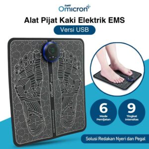 TaffOmicron Alat Pijat Kaki Elektrik EMS Foot Massager EMS15 USB Rechargeable Terapi Akupuntur Telapak Kaki 6 Mode 9 Level Intensitas Anti Slip Portable Relaksasi Otot Penghilang Pegal Kelelahan Kaki Stimulator Elektrik - Gambar 10