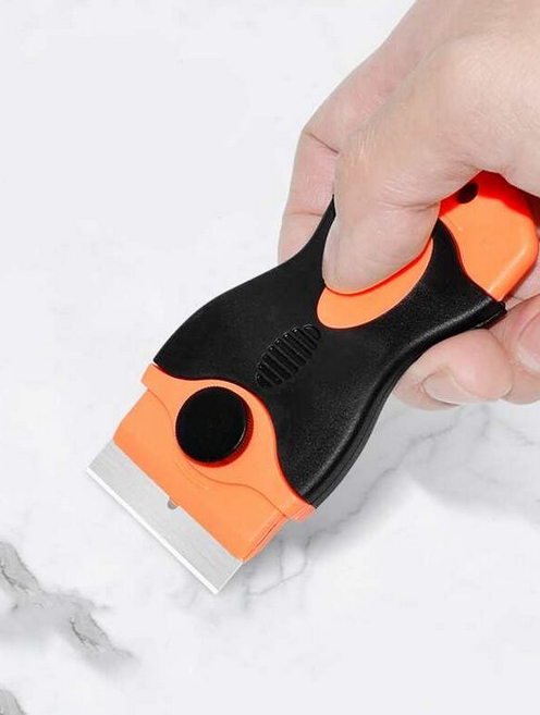 Taffware Alat Pengupas Stiker QD-0485 Scraper Knife Serbaguna untuk Mobil Motor Car Sticker Scotlet Pengikis Lem Stiker dengan Mata Pisau Tajam Dapat Diganti, Gagang Plastik Ringkas Ukuran 10.6x4.5cm - Gambar 8