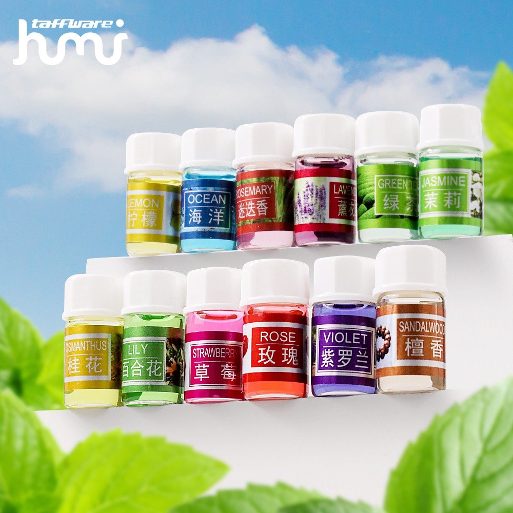 Taffware HUMI Aroma Oil Aromatherapy 12 in 1 3ml Essential Oil Minyak Aroma Terapi Isi Humidifier Essential Diffuser Oil Isi Humi Fragrance Oil Minyak Aromatherapy Pengharum Ruangan Isi Aromatherapy 12 Aroma - Gambar 2