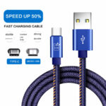 K2-C07 Kabel Charger USB to Type C Denim 2M Fast Charging 2.4A Kabel Data 2 Meter - Gambar 6
