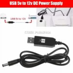 Taffware USB Converter Adapter Power Boost Line DC 5V to DC 12V 0.9A 1M - ST01 Kabel Step Up USB 5V ke 12V DC Power Supply Charger Converter Adapter Kabel Booster Arus DC USB to DC Converter Kabel Power 5V ke 12V Charger Step Up DC Line Adapter