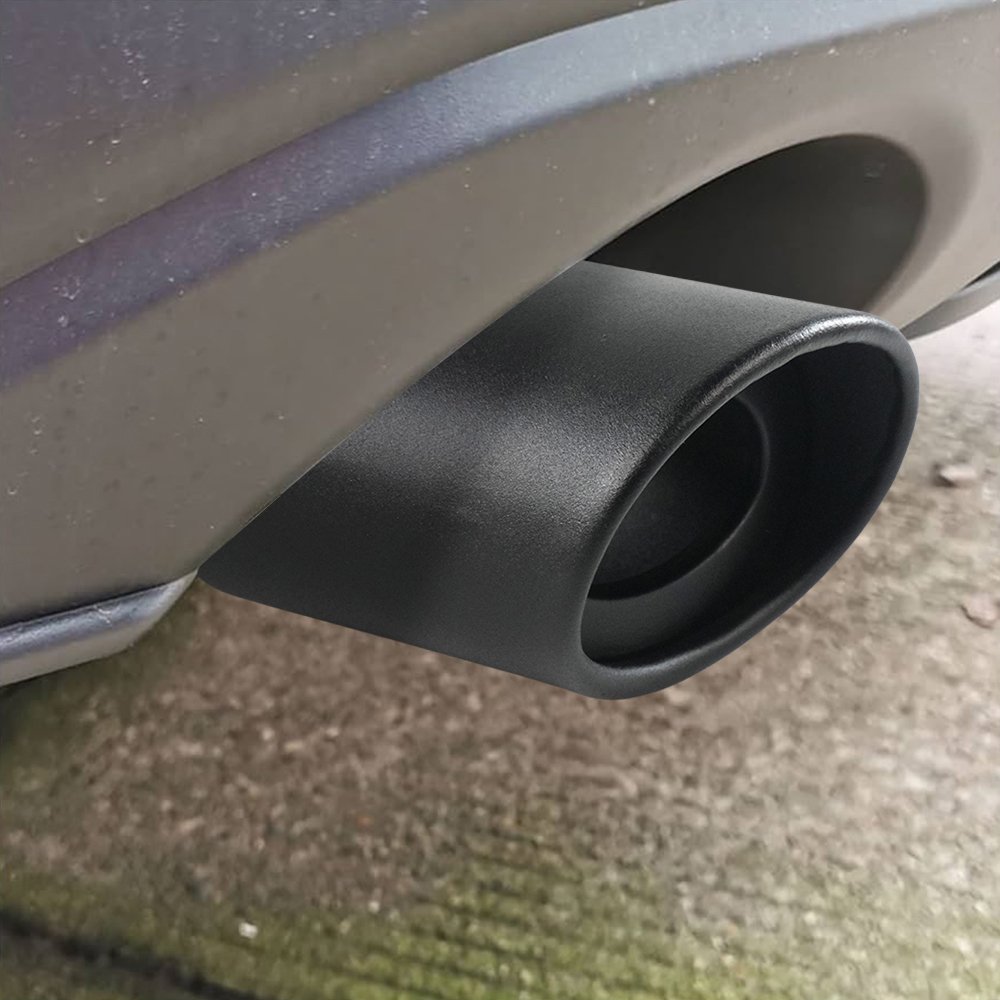 DWCX Ujung Knalpot Mobil Lurus Hitam Muffler Tip Universal 14.5cm Straight Tailpipe Exhaust Tip Aluminium Inner 6.3cm Outlet 8.5cm Tanpa Las Variasi Racing untuk Avanza Calya Brio Agya Sigra Carry Jazz - Gambar 15