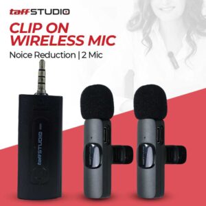 Double 3.5mm Microphone Wireless Clip On Iphone Youtuber Mic Clip On Bluetooth Tanpa Kabel Type C 2.4G Youpin Microphone Bluetooth Clear Sound Record Podcast - Gambar 7