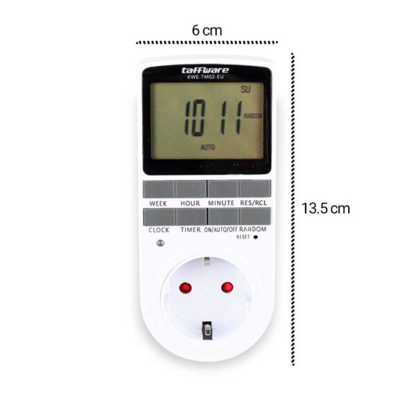 Stop Kontak Timer Digital Otomatis On Off Stop Kontak Nyala Otomatis Smartphone Pompa Air Lampu Stop Kontak Programmable Timer Switch 10 Program 230V/16A - Gambar 3