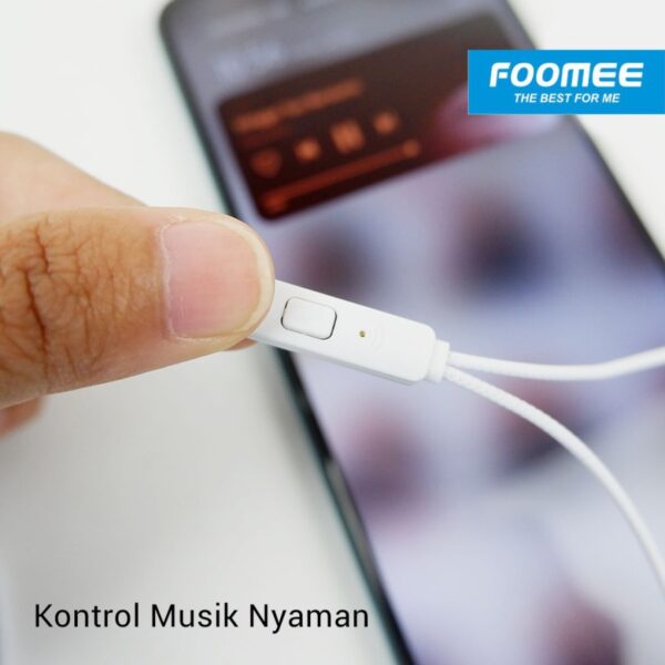 Headset Earphone Handsfree Foomee QA44 Earphone/Headset In Ear Music Stereo Original Wired Headset FOOMEE QA44 Reborn Earphones Mega bass HIFI - Gambar 5