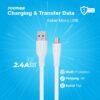 Micro USB FOOMEE FD100-M Kabel Charger Kabel Data Micro Flat Cable Data USB Type Lightning Iphone 2.4A Fast Charging Panjang 1 Meter - Gambar 3