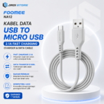 FOOMEE NA12 Kabel Data USB ke Micro USB 2.1A Fast Charging Original
