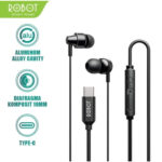 Headset Type C Robot REC240S Headset Kabel Android Robot Earphone Robot Type-C REC240S High-Definition Sound Quality Bass