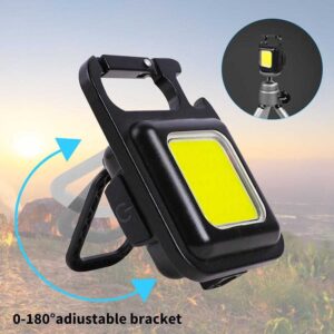VKTECH Senter LED Portable Keychain Magnetic COB 500 Lumens 6W CB601 – Senter Gantungan Kunci Mini Super Terang Alloy COB Magnet Portable Keychain LED Lampu Senter Mini Camping Hiking Outdoor Gantung Praktis Ringan Durable - Gambar 8