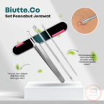 Biutte.co Alat Perlengkapan Komedo Jerawat Blackhead 3 PCS - PT3 Set Alat Pembersih Komedo Jerawat Batu Stainless Perawatan Wajah Lengkap Blackhead Remover Tools 3 in 1 Alat Facial Jerawat Komedo Profesional Aman Higienis Praktis Anti Karat Stainless Steel